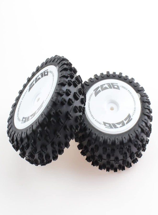 KingVal Replacement 2PCS Rear Tire Tyre Wheel RC Spare Parts Compatible with WLtoys 124007 RC Car - Image 1